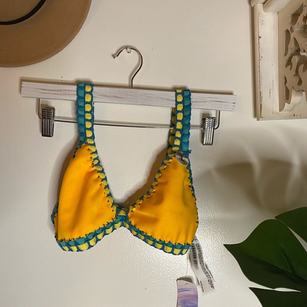 Trendy bathing suite top!